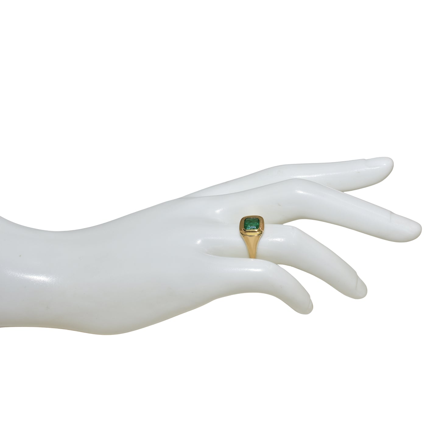 14k Emerald Octagon Cut Ring