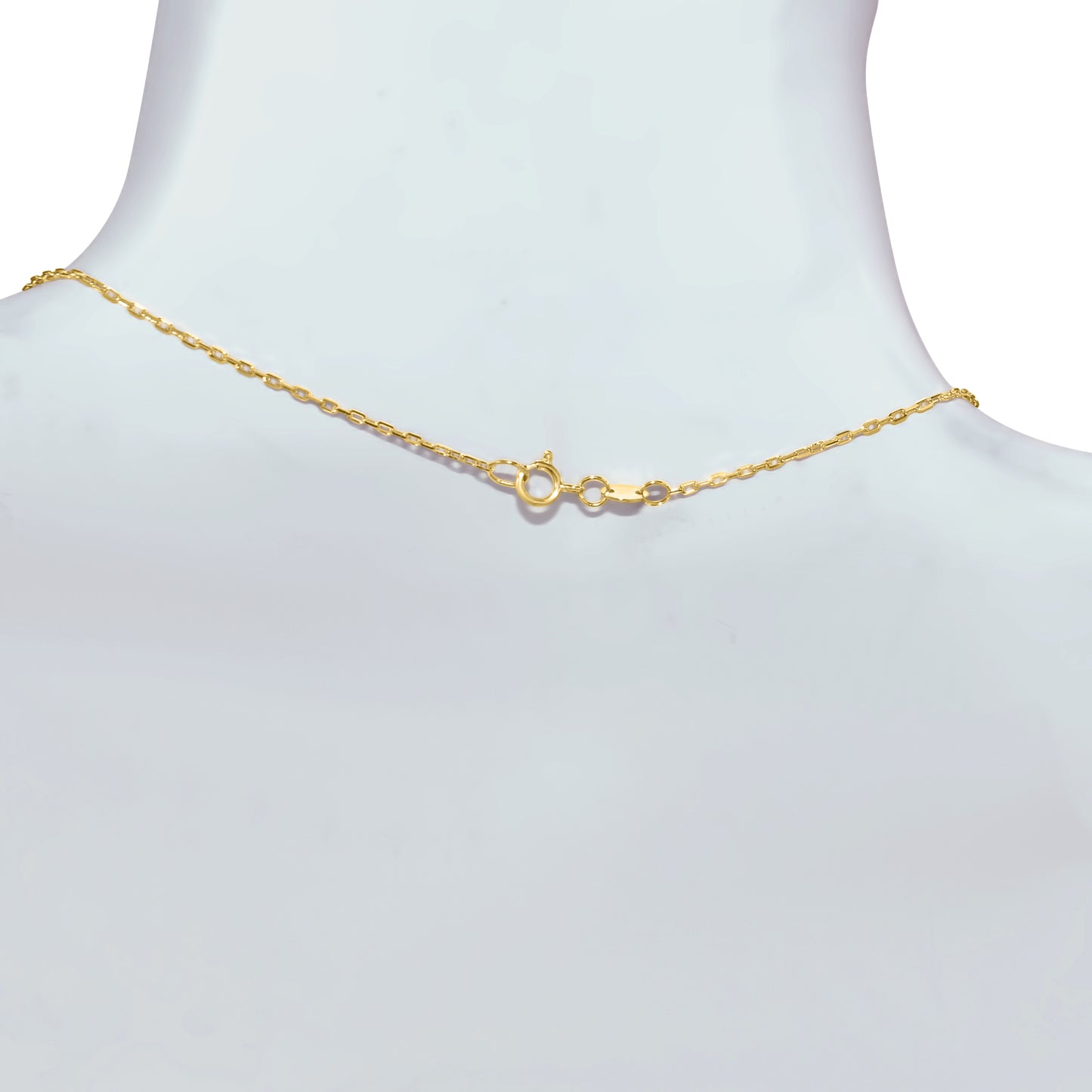 14k Mother of Pearl Coin Pendant Necklace