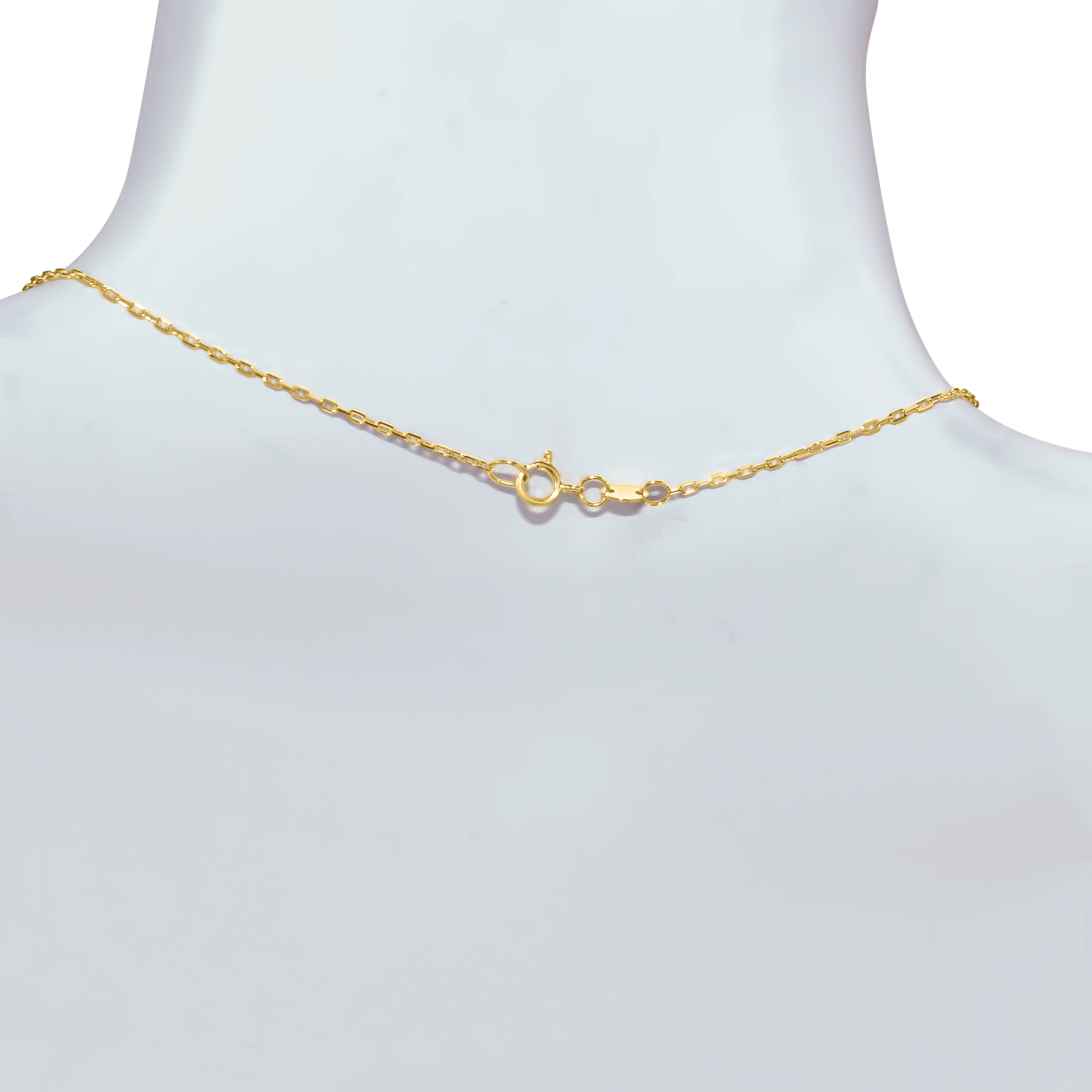 14k Mother of Pearl Coin Pendant Necklace