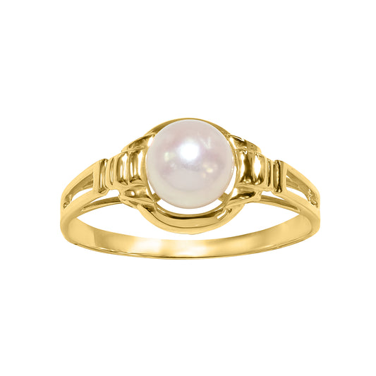 14ky Cultured Pearl Ring 6mm