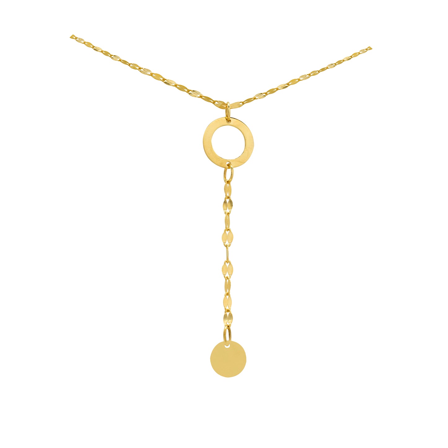 Séchic 14k Fancy Chain Y Necklace