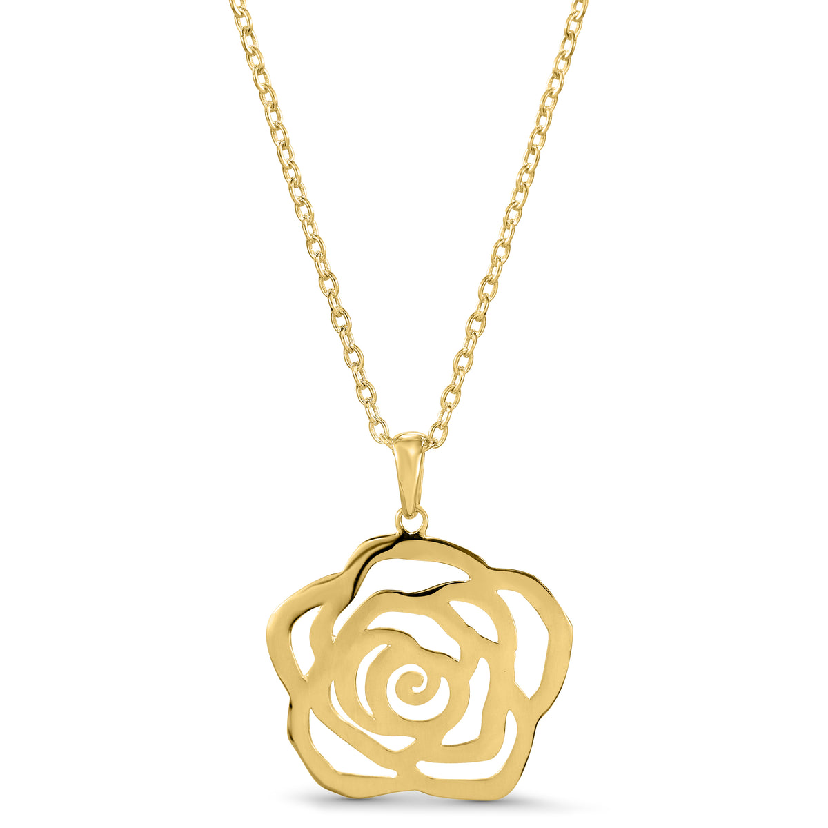 Séchic 14k Rose Pendant Necklace