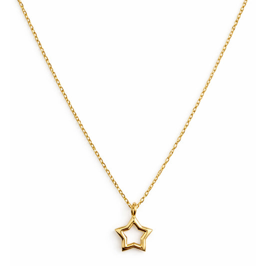 Séchic 14k Open Star Pendant Necklace
