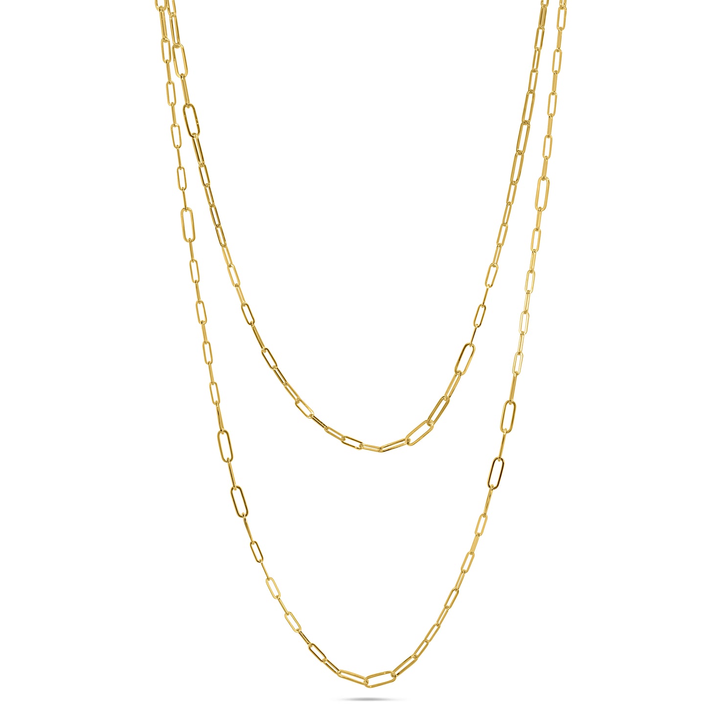 Séchic 14k Mixed Paperclip Chain