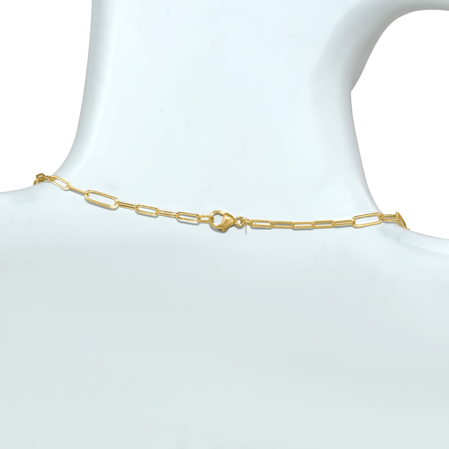 Séchic 14k Mixed Size Paperclip Chain Necklace