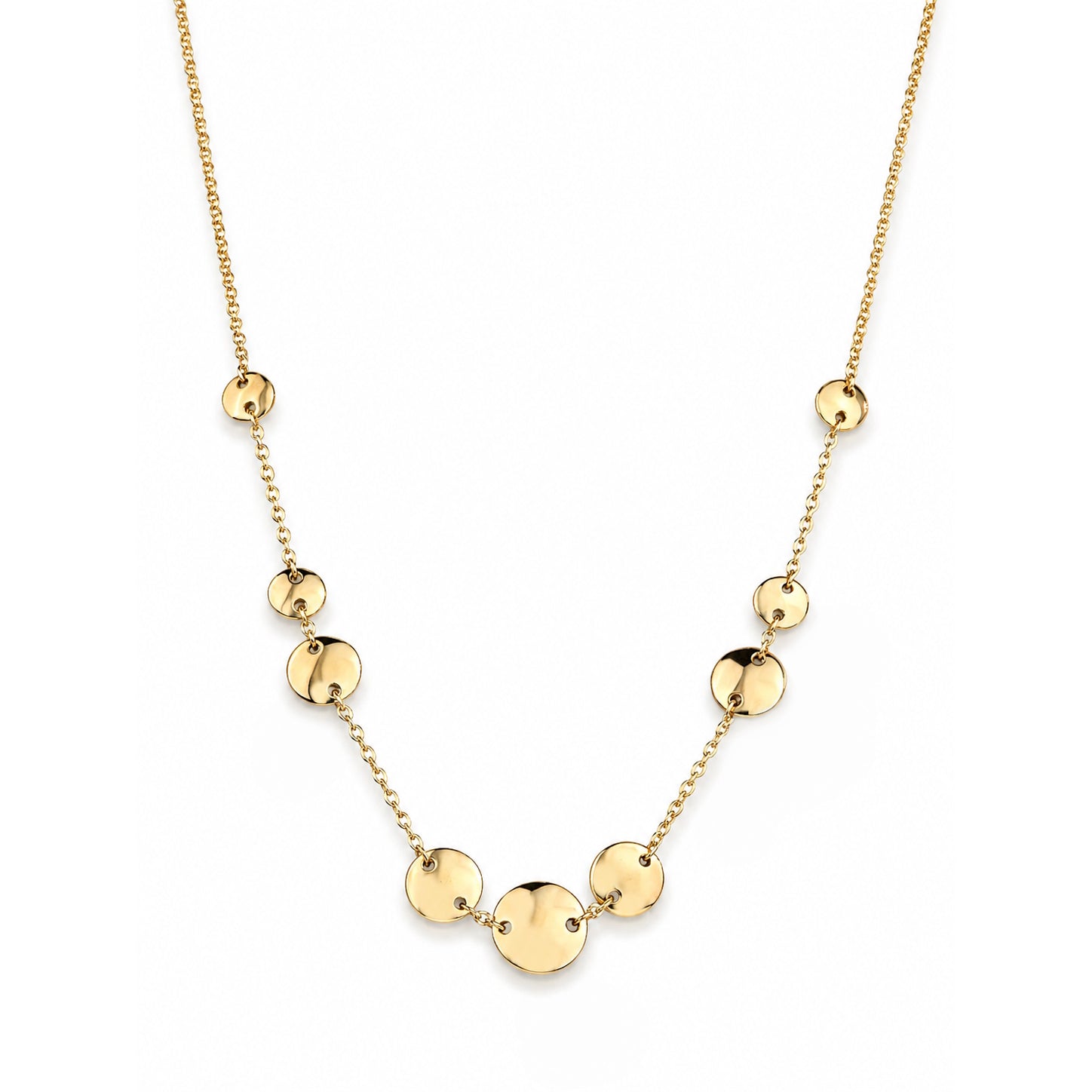 Séchic 14k Coin Station Link Necklace
