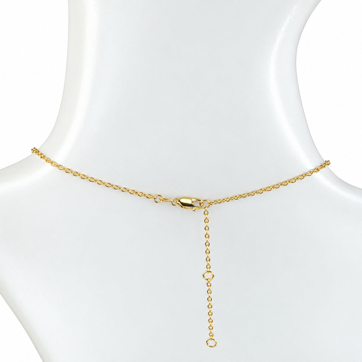 Séchic 14k 3 Ball Cross Link Pendant Necklace