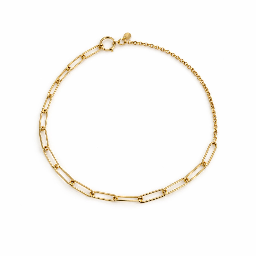 Séchic 14k Cable Paperclip Bracelet