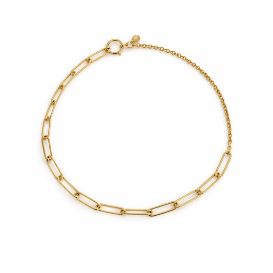 Séchic 14k Cable Paperclip Bracelet
