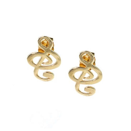 Séchic 14k Musical Note Stud Earring