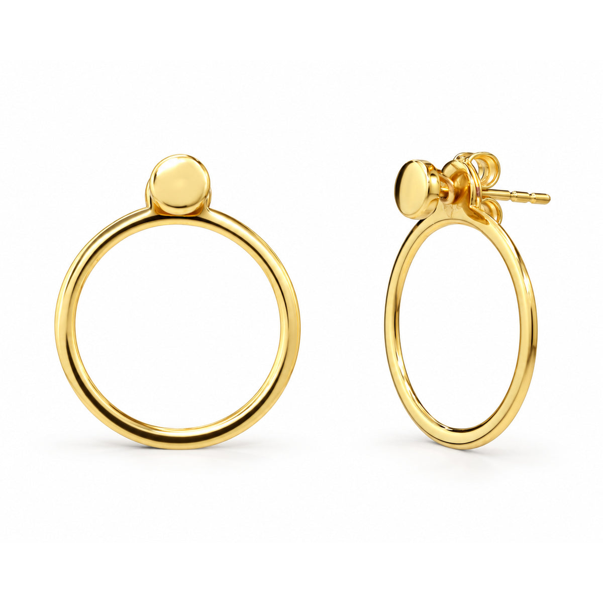 Séchic 14k Circle Ear Jackets
