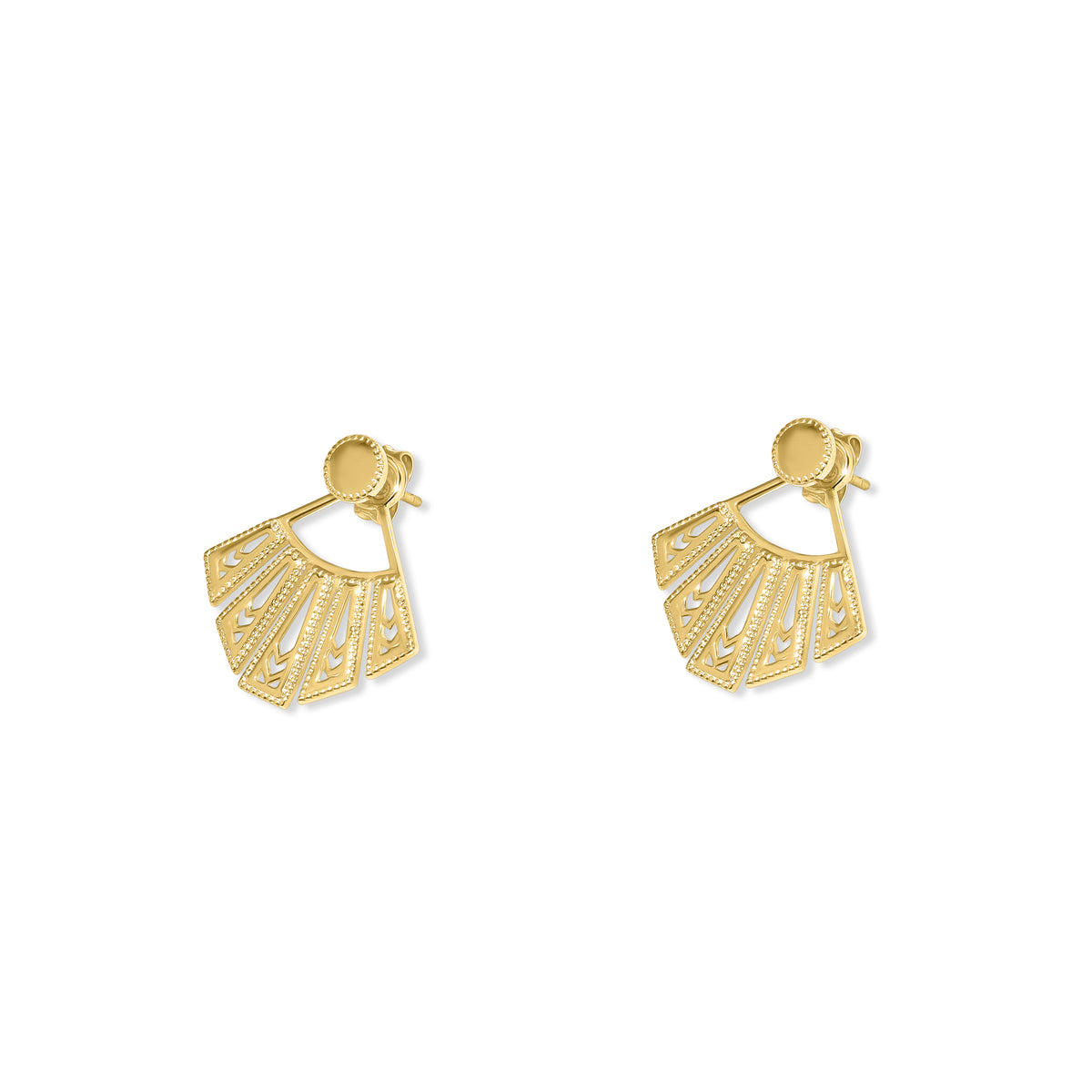 Séchic 14k Fan Motif Ear Jackets