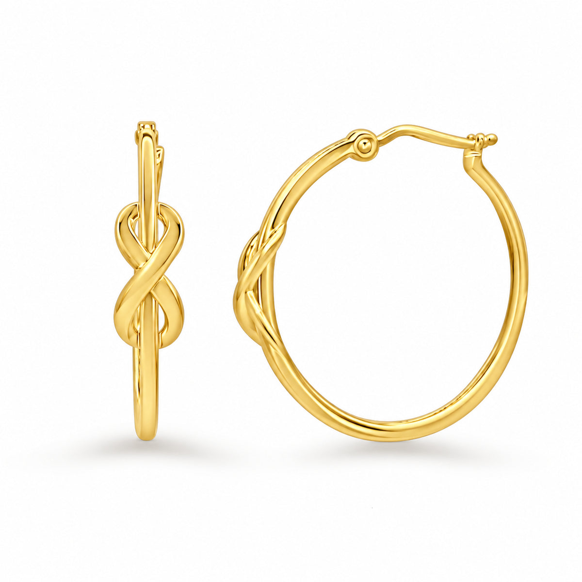 Séchic 14k Infinity Hoop Earring