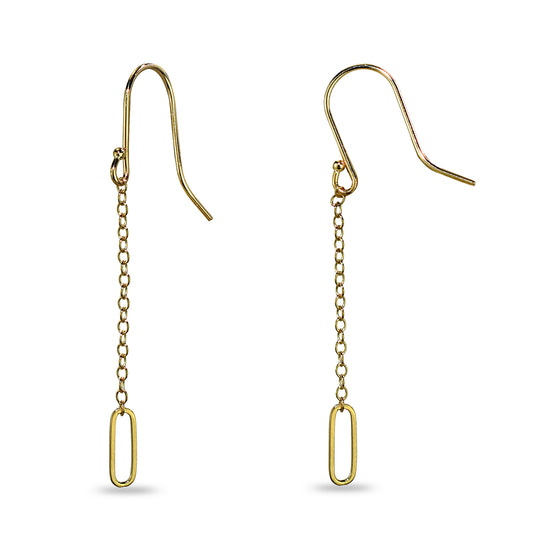 Séchic 14k Chain Drop Hook Earrings