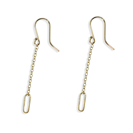Séchic 14k Chain Drop Hook Earrings