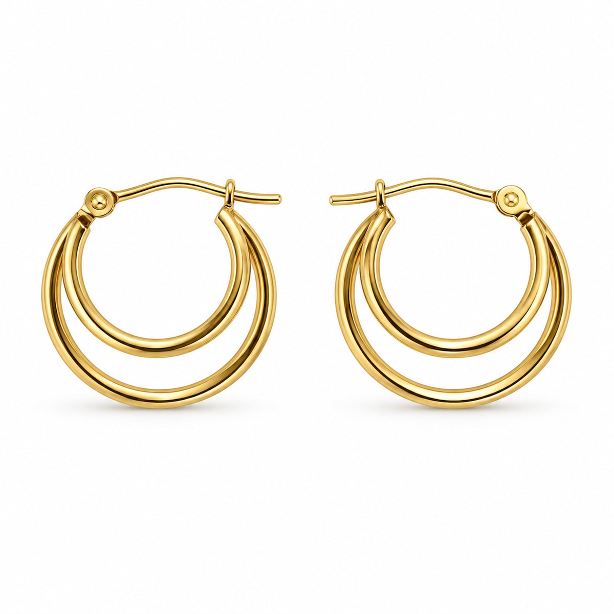 Séchic 14k Double Hoop Earring