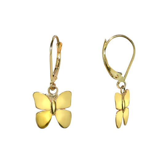 Séchic 14k Butterfly Leverback Earring