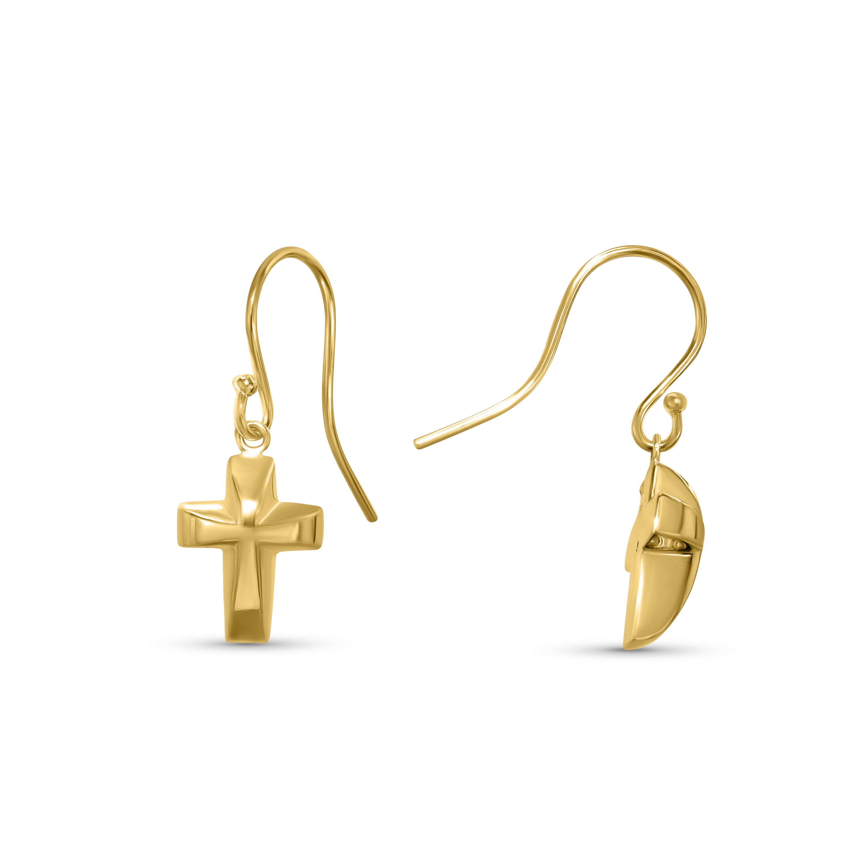 Séchic 14k Cross Hook Earring