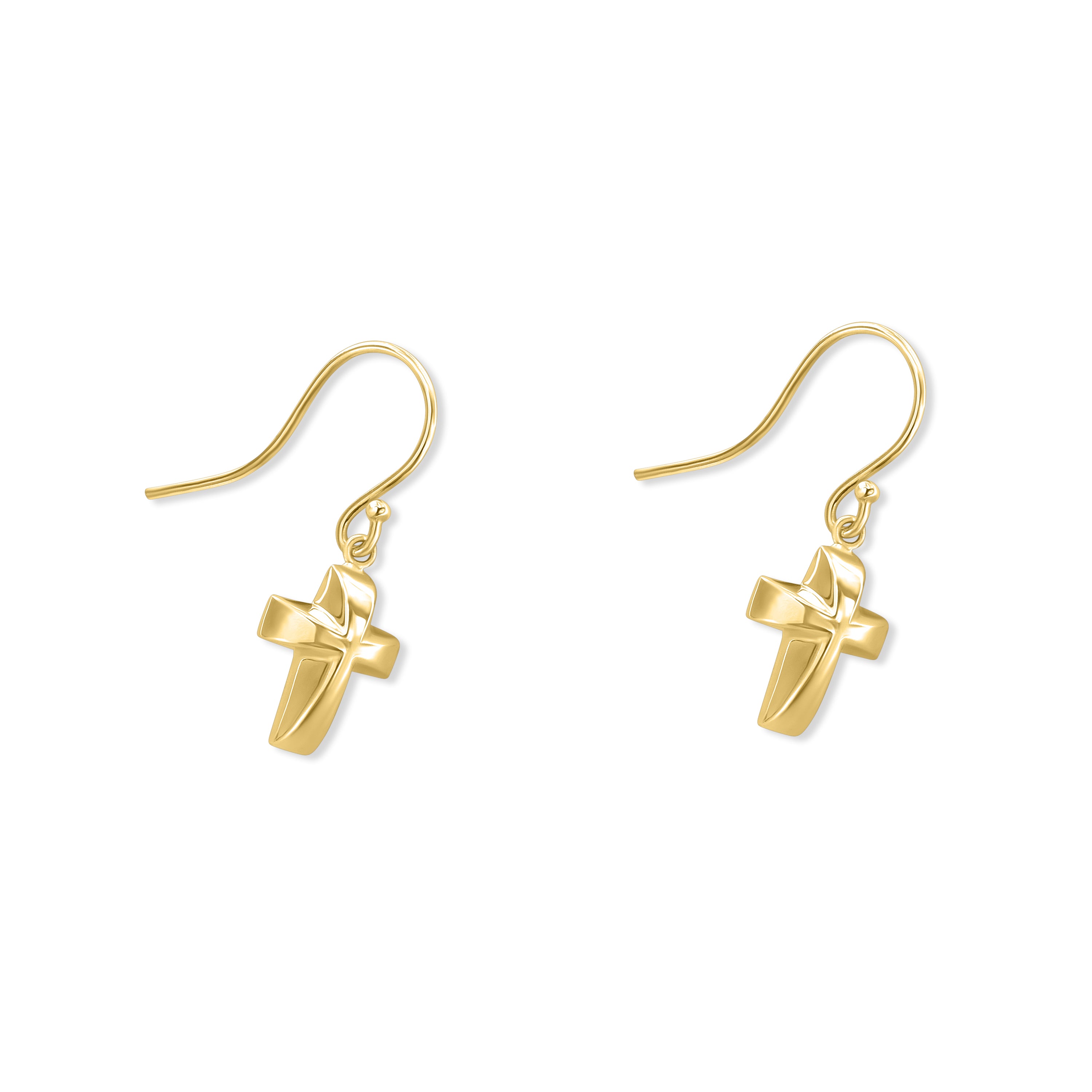 Séchic 14k Cross Hook Earring