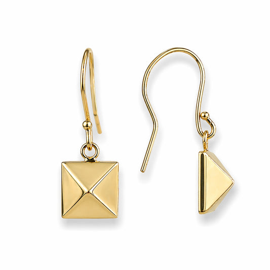 Séchic 14k Pyramid Hook Earring