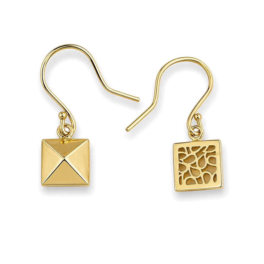 Séchic 14k Pyramid Hook Earring