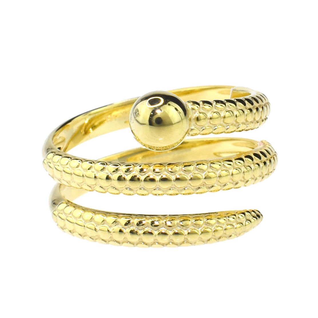 Séchic 14k Globe Swirled Ring