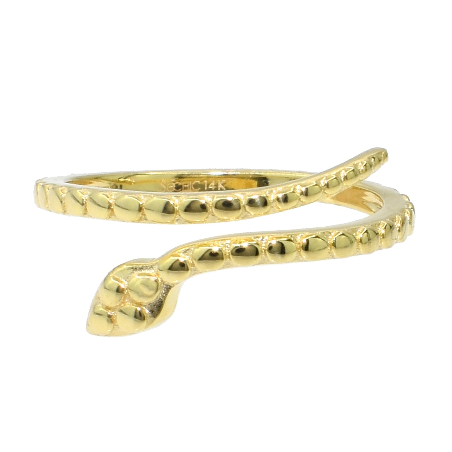 Séchic 14k Snake Spiral Open Ring