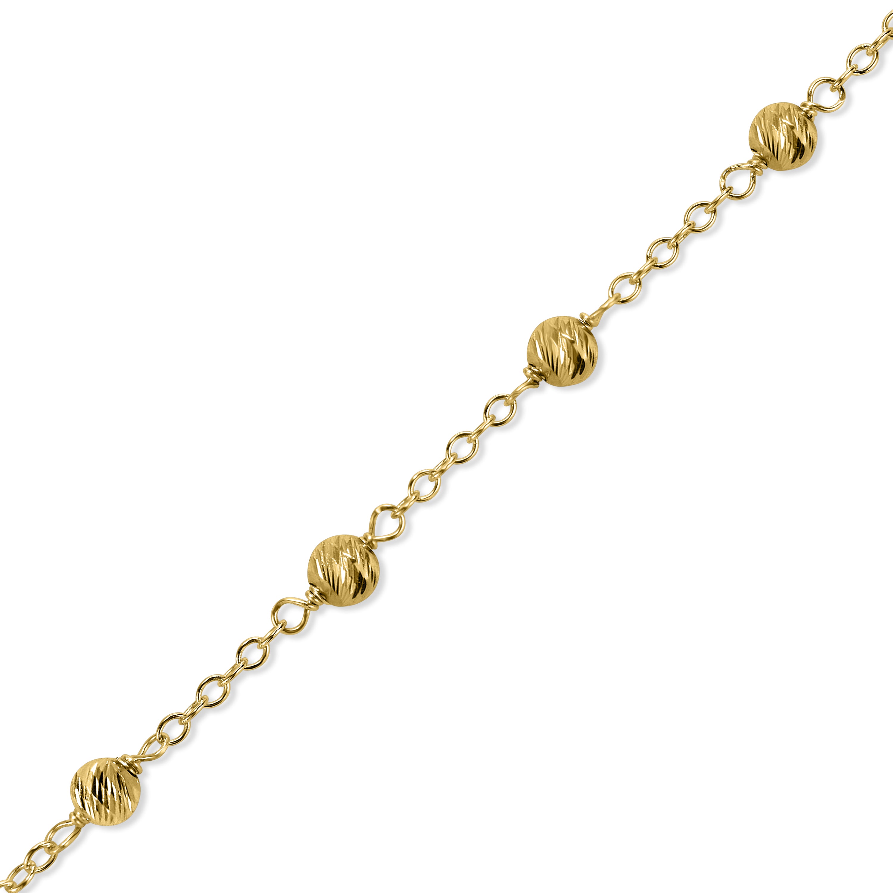 14k Gold Chain Stackable Ring