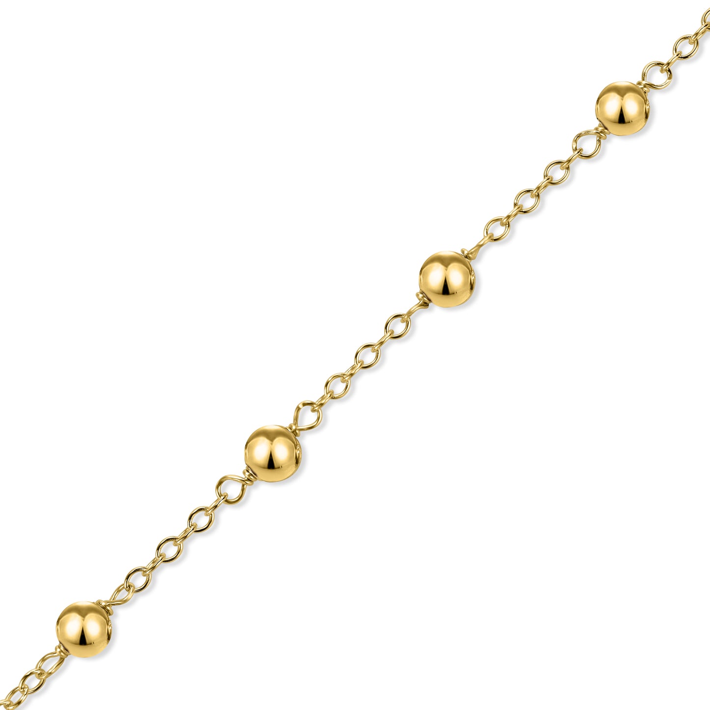 14k Gold Chain Stackable Ring