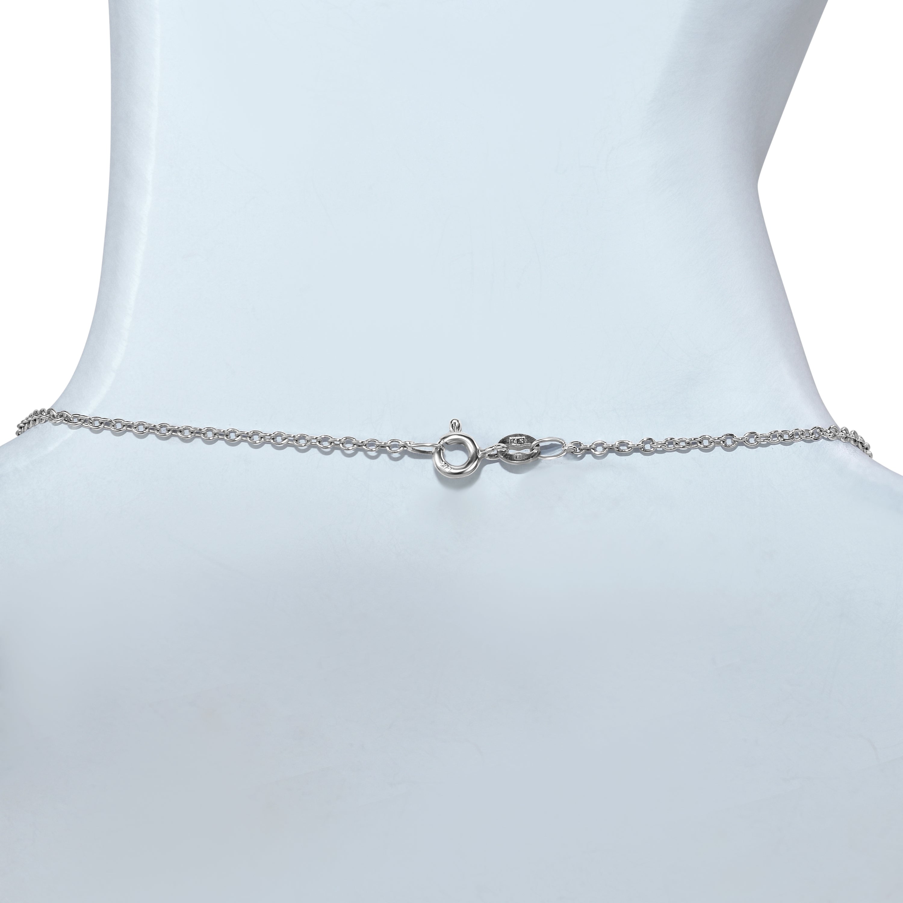 14k White Gold Tahitian Pearl Diamond Y Necklace