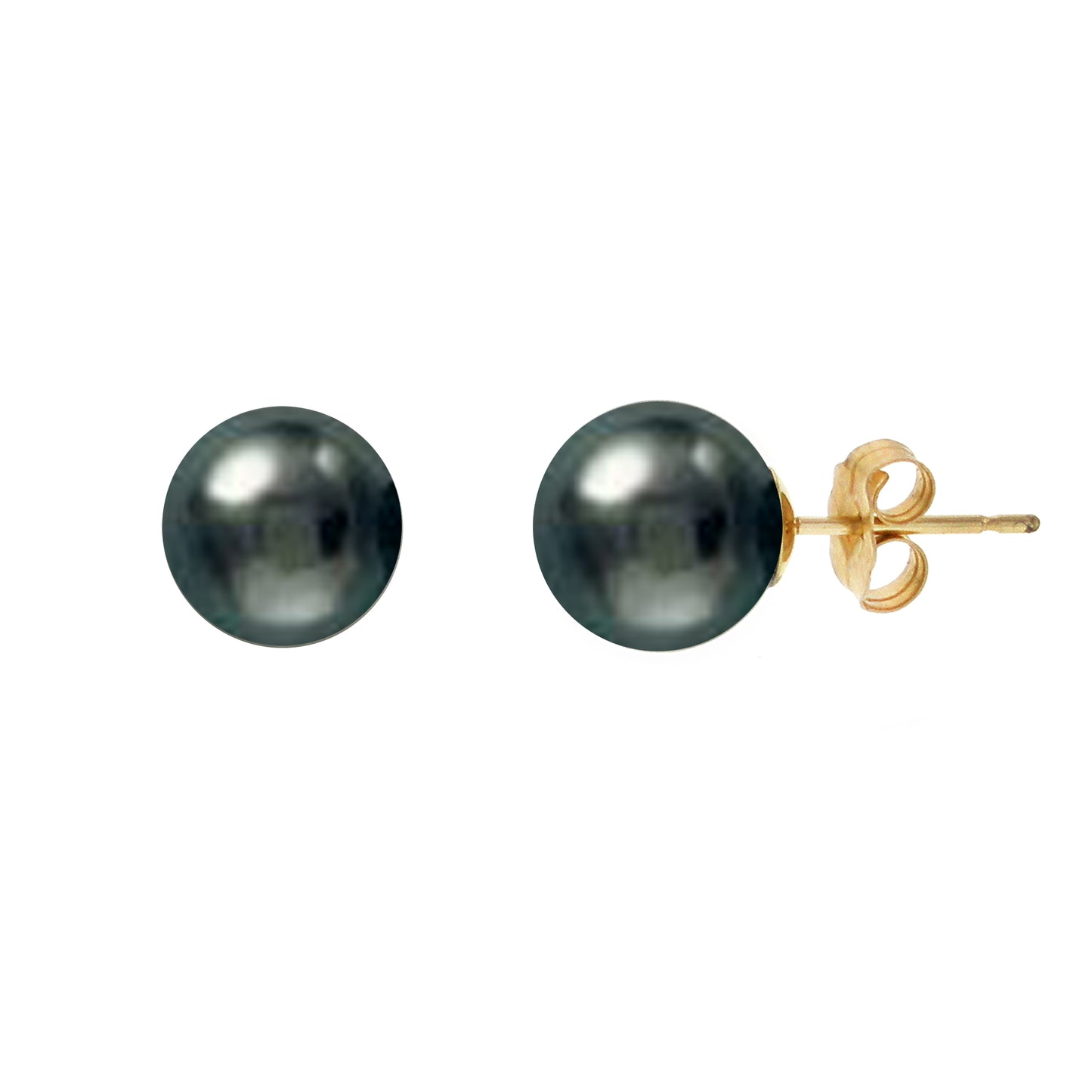 14k Tahitian South Sea Pearl Ear Studs