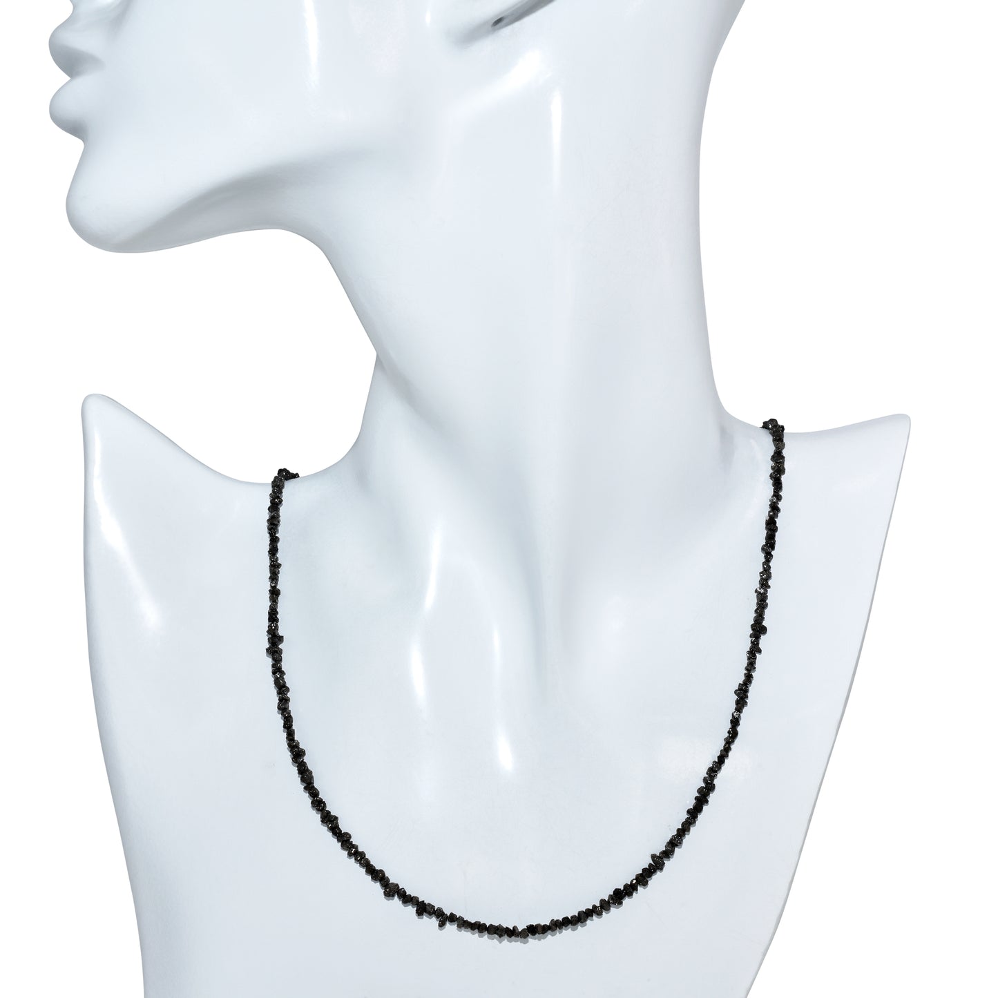 14k Yellow Natural Rough Diamond Necklace for Men or Woman