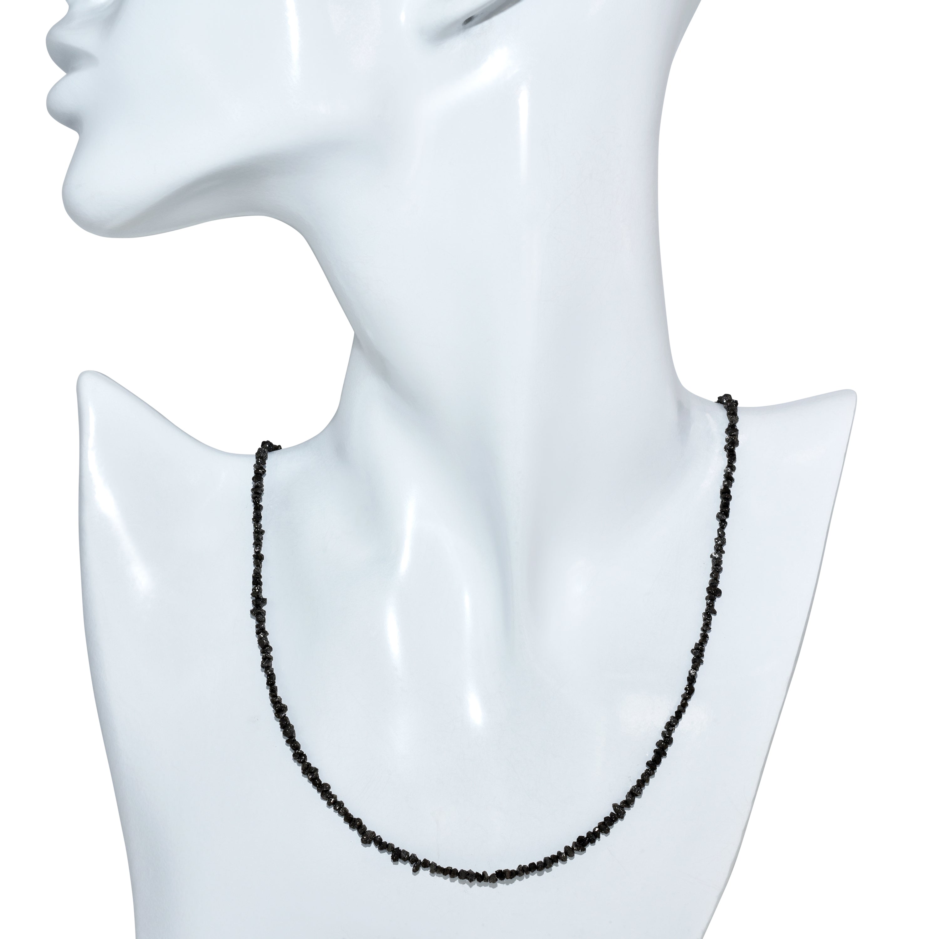 14k Yellow Natural Rough Diamond Necklace for Men or Woman