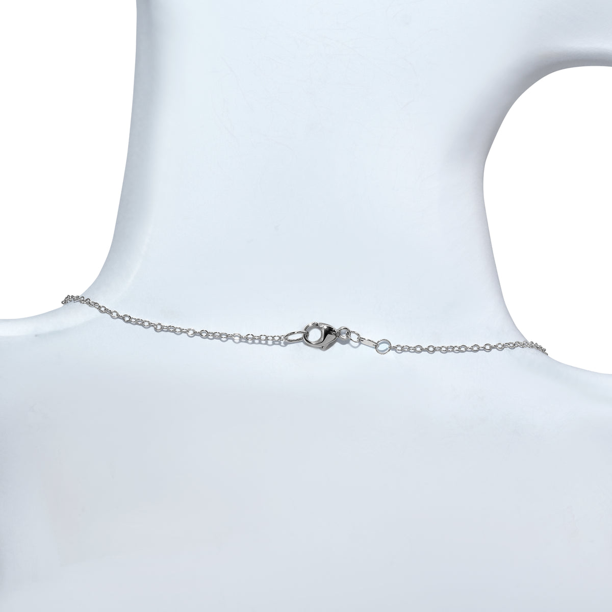 14kw VS Diamond Triple Pyramid Pendant Necklace 0.32ct 18"
