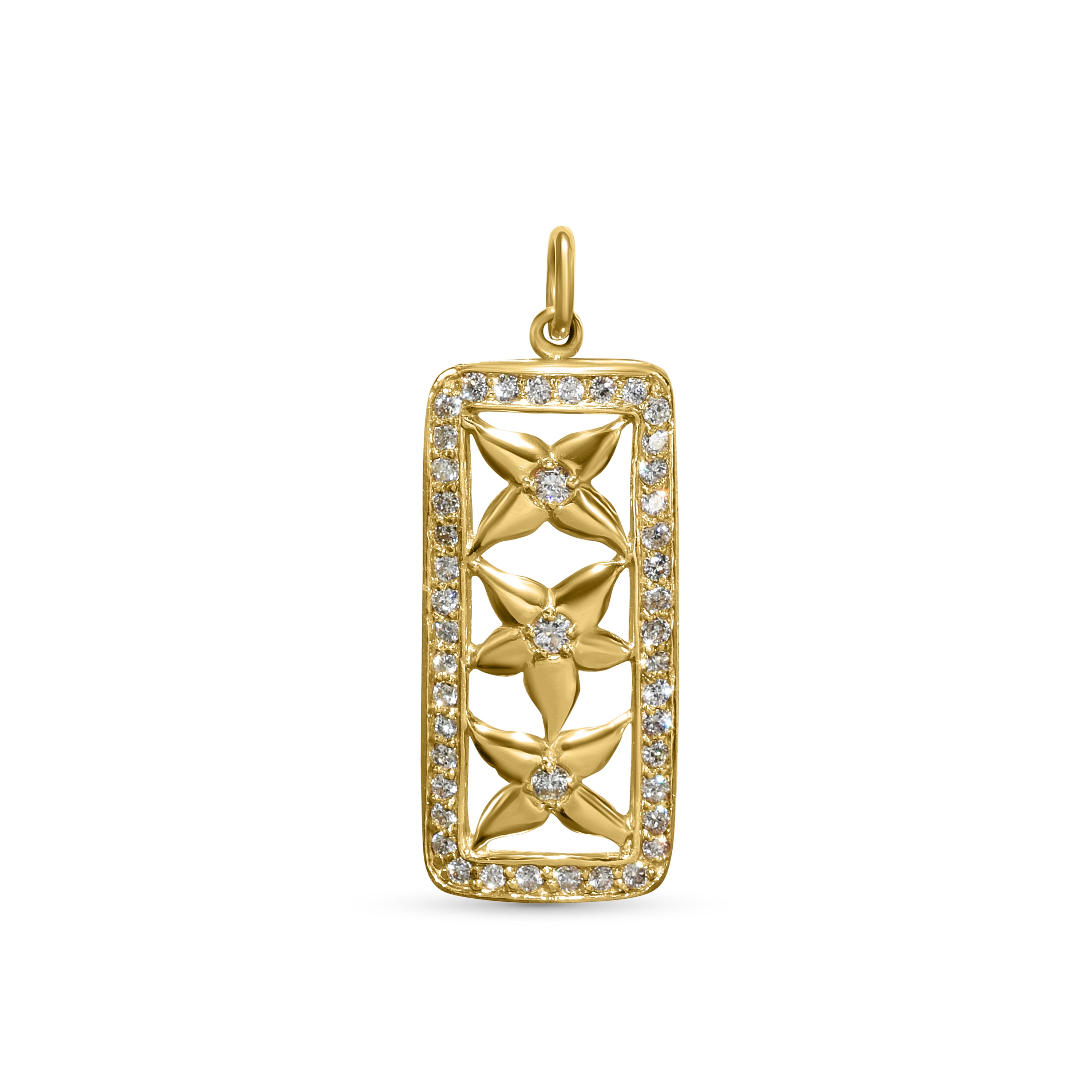 14K Diamond Fiori Pendant