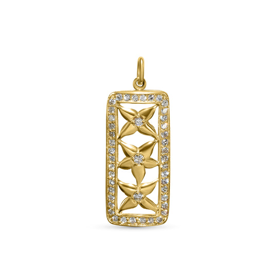14K Diamond Fiori Pendant