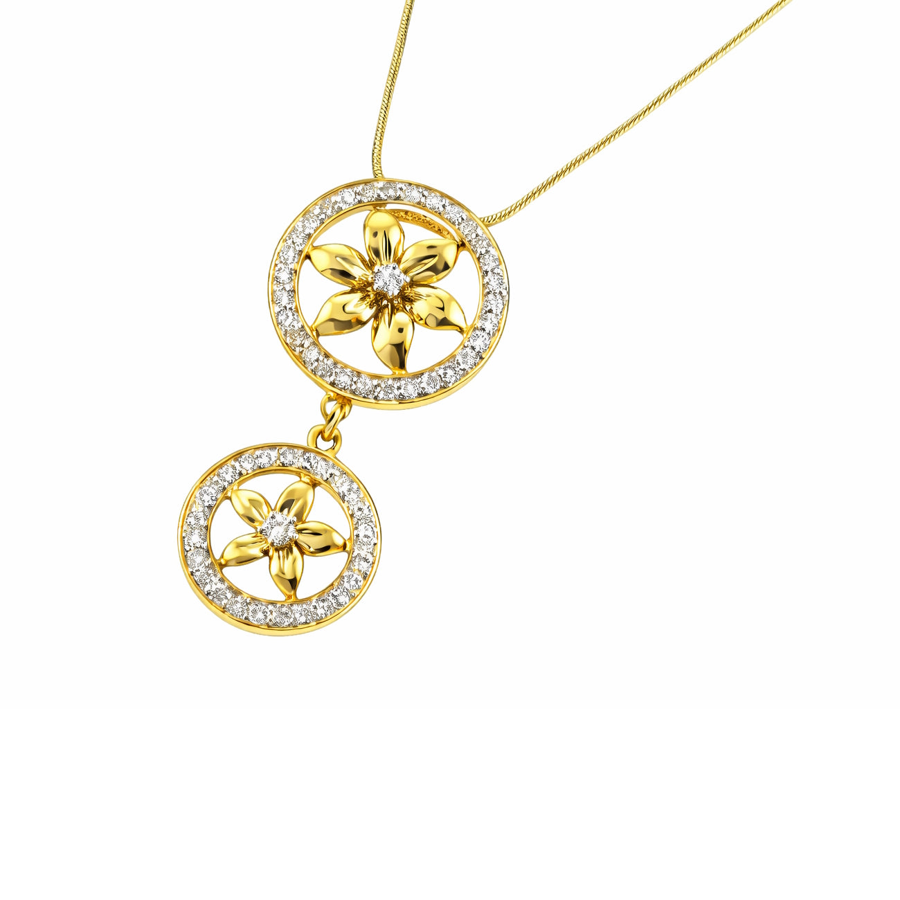 18k Diamond Pendant Necklace