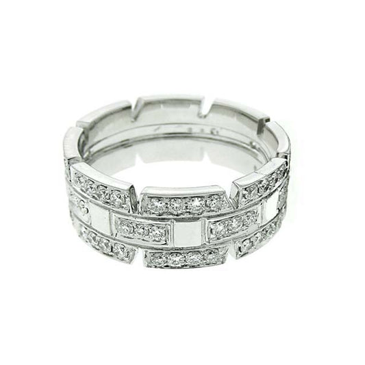 18k White Diamond Ring