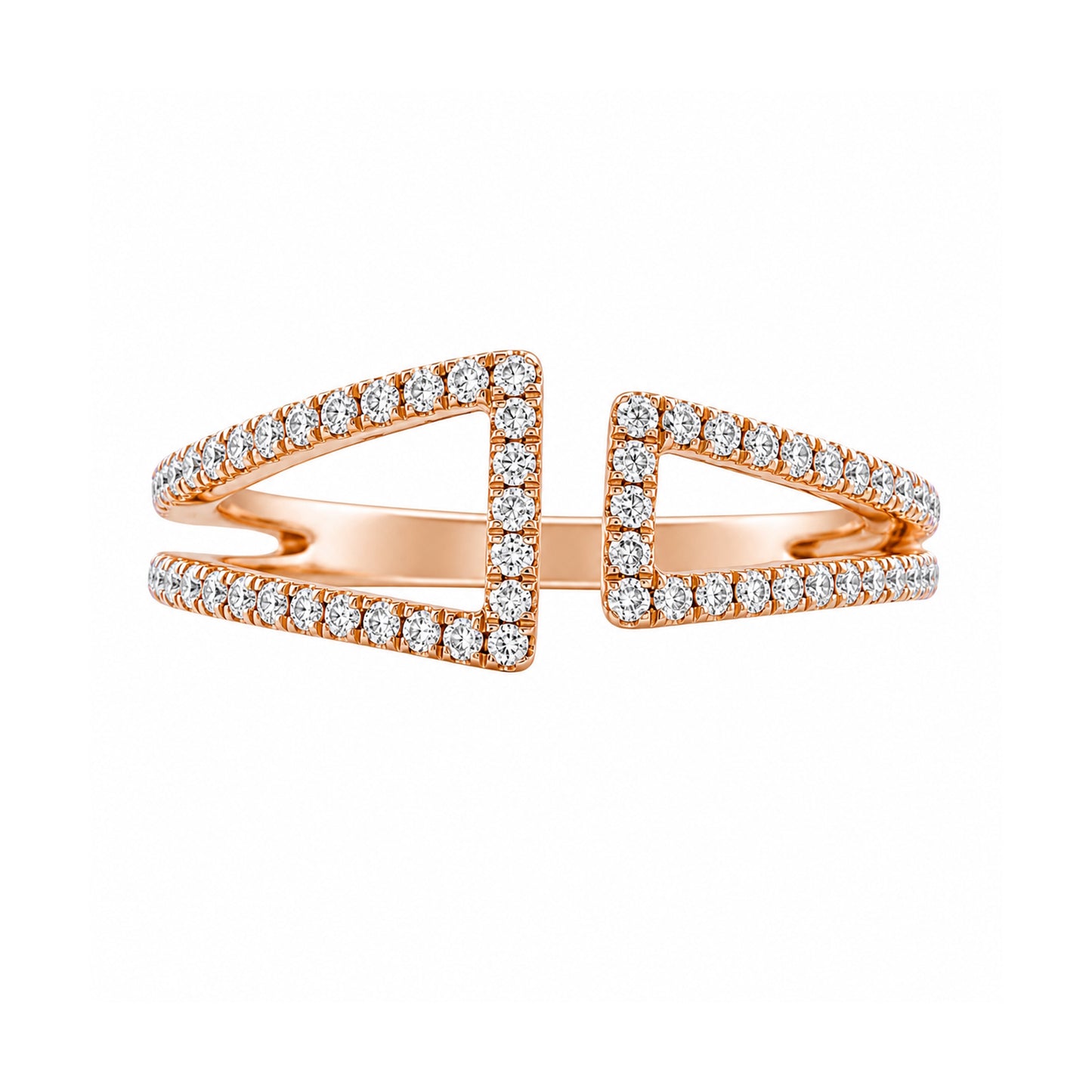 Andy Götz 18k Rose Gold Open Diamond Ring