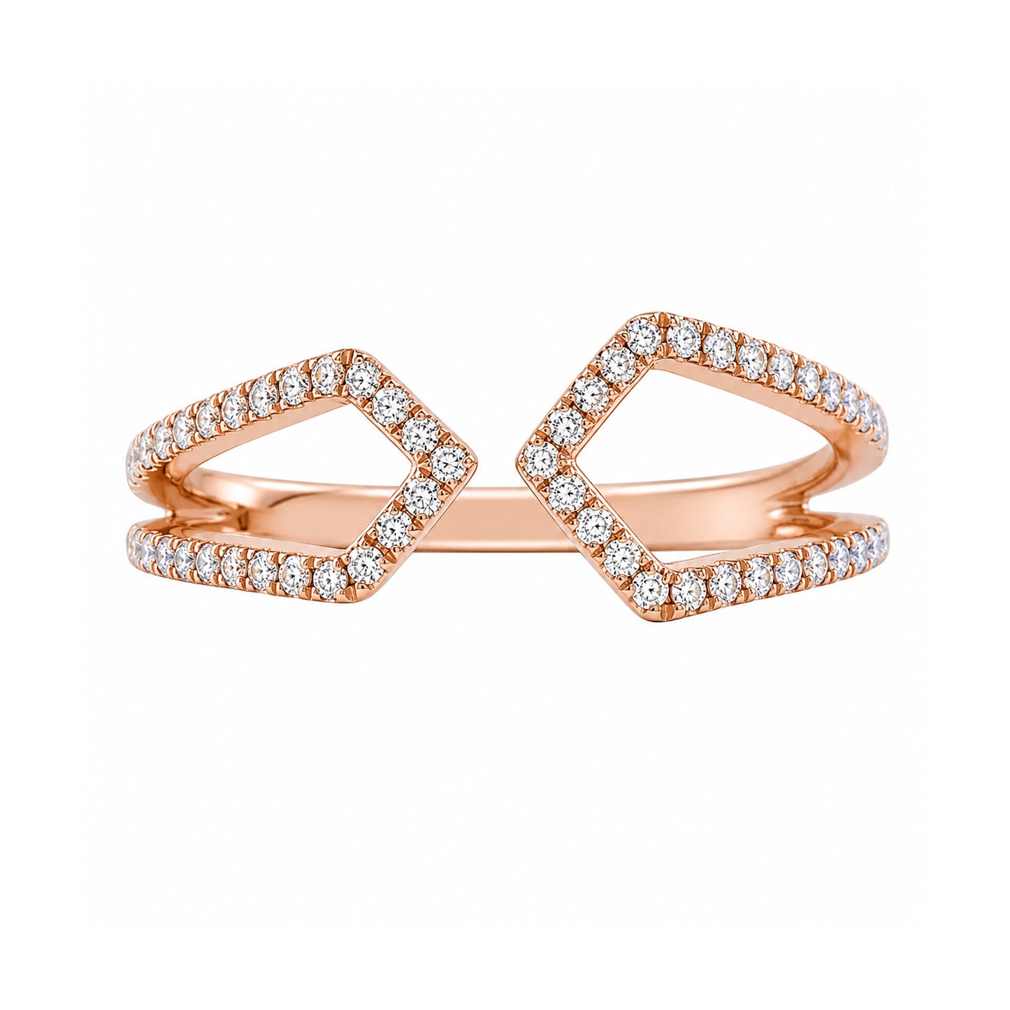 Andy Götz 18k Rose Gold Euclid Diamond Ring
