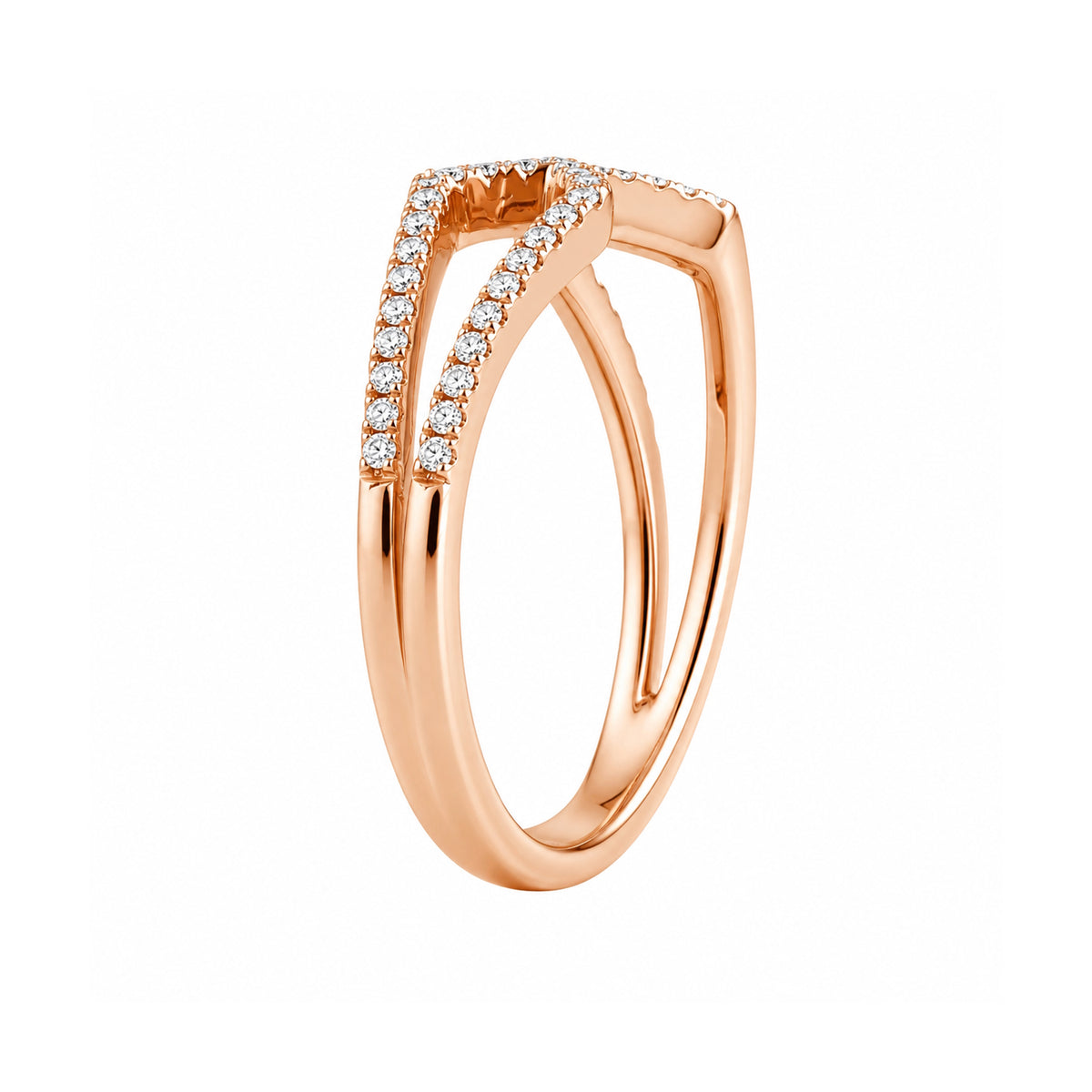 Andy Götz 18k Rose Gold Euclid Diamond Ring